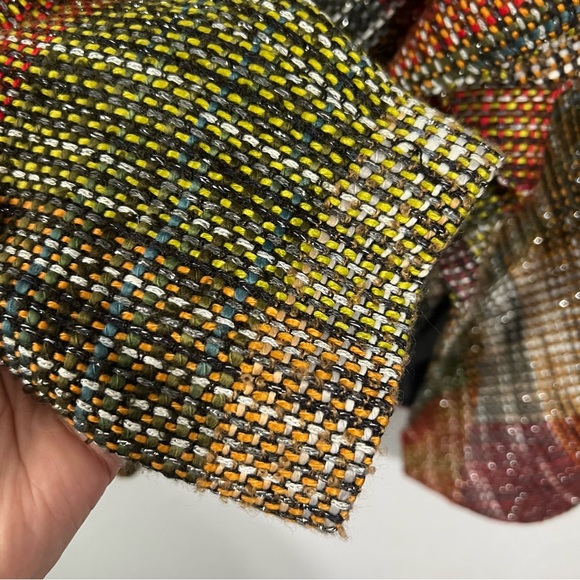 NWT Chico’s ruffle front plaid blazer size 2/large - Picture 8 of 8